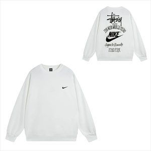 Stussy x Nike The Wide World Crew Sweat White